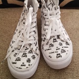 High top Vans sneakers